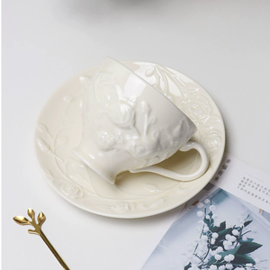 Wholesale European Retro Style Teacups Relief Sculpture Angel Ceramic Coffee <b>Tea</b> Pot <b>Cup</b> Set - Product Image 5