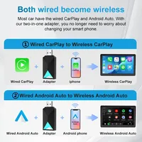 2025 5G WIFI Carplay USB Android Auto GPS 2in1 Dongle intelligent pour iPhone VW Volvo Benz MG Kia Chery
