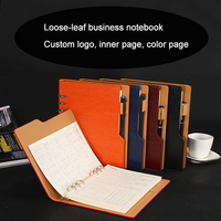 Großhandel custom ring binder hardcover A5 spirale notebook mit teiler