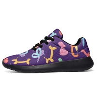 Chaussures de golf formelles personnalisées à motif patchwork, baskets respirantes en maille, design personnalisé, légères, pour la marche quotidienne printemps/été