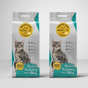 Litière pour chat HENGZE écologique à base de tofu, haute capacité d'adsorption, plusieurs parfums, granulés de 0,5 à 8 mm - Product Image 5