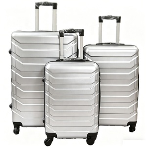 Ensemble de 3 valises légères en fibre ABS de 20, 24 et 28 pouces, avec <span class=keywords><strong>4</strong></span> <span class=keywords><strong>roues</strong></span>, bagage <span class=keywords><strong>cabine</strong></span>, vente en gros, direct usine - Product Image 2