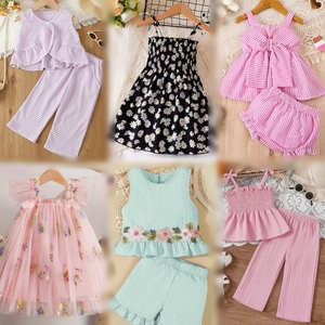 <b>Cute</b> Baby Summer Outfits Set With <b>Bear</b> Dinosaur Bee Print Rompers And T-Shirts For Toddlers Girls Boys - Product Image 4