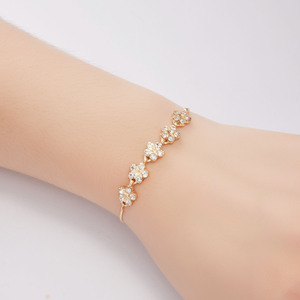 Braccialetto con Stella a Cinque Punte e Zirconi, Regalo Ideale <span class=keywords><strong>per</strong></span> Migliore Amica, Versione Coreana Semplice, Braccialetti con Perline alla Moda - Product Image 2