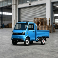 Auto Eléctrico 2026 de Doble Puerta y Doble Asiento, con Batería de Litio Ternaria, Camioneta Eléctrica de Cuatro Ruedas, Mini Pickup