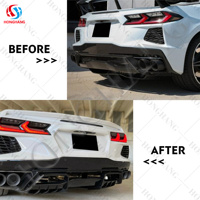 Diffuseur arrière en Fiber de carbone de marque Chaoshenghang adapté pour Chevrolet Corvette C8 accessoires lèvre de diffuseur arrière 2020 2021 2022 2023