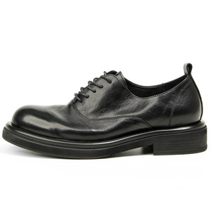 Zapatos de Boda de Punta Cuadrada de Alta Calidad, Duraderos, Transpirables, Antideslizantes, Ligeros, con Cordones, de Cuero Valentina, Formales - Product Image 3