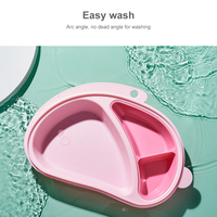 Assiette pour bébé en PP de haute qualité, design mignon, récipient pour aliments pour bébé, assiettes pour tout-petits, vaisselle pour enfants