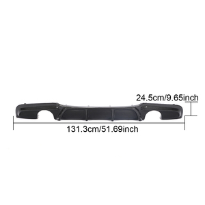 Silenciador dual de fibra de carbono E90, difusor trasero de salida única para <span class=keywords><strong>BMW</strong></span> Serie 3 E90 325i <span class=keywords><strong>335i</strong></span> <span class=keywords><strong>M</strong></span> Sport Sedan de 4 puertas 2009-2013 - Product Image 4