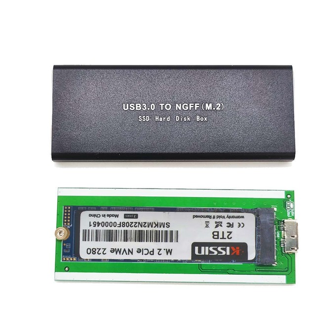 Usb3.0 SSD Casing Aluminum NGFF M KEY M.2 SATA Ssd Hard Drive Case Solid State Metal External Hard Disk Box