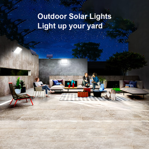 <span class=keywords><strong>Lampe</strong></span> <span class=keywords><strong>solaire</strong></span> LED extérieure étanche IP65 avec télécommande infrarouge 5000K Lumière du jour <span class=keywords><strong>à</strong></span> intensité variable pour mur extérieur de villa - Product Image 6