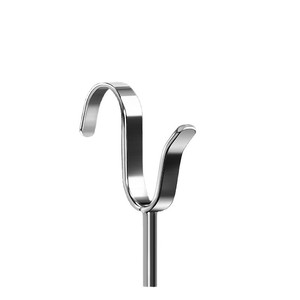 Tige de séchage de vêtements en acier inoxydable, type crochet rond, pour balcon, 80 cm, 96 cm, porte-vêtements en métal massif - Product Image 5