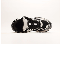 Sneakers décontractées de luxe pour hommes et femmes, de haute qualité, respirantes, avec cuir véritable et mesh