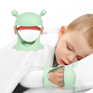 Mainan Gigitan Pergelangan Tangan Silikon Tingkat Makanan Bayi Mengunyah Jamur Bayi Anti Jatuh Tumbuh Gigi