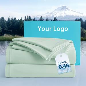 Q-Max 0,46 Juego de sábanas de enfriamiento de bolsillo profundo Estilo moderno Tecnología Dry Cool para traviesas de tamaño King Venta al por mayor Sudores nocturnos - Product Image 1