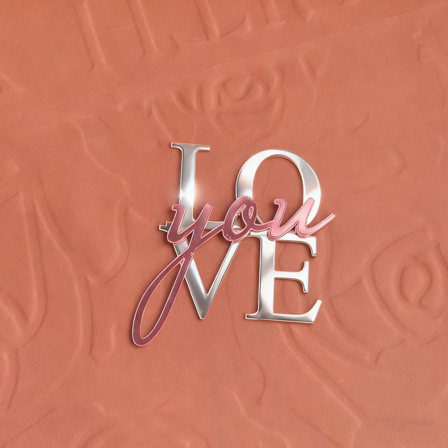 Love You (Rose Gold Base + Mirror Rose Red