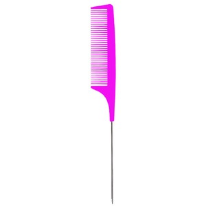 Peine de plástico con punta puntiaguda, herramienta profesional grande para peinar el cabello, para uso doméstico, negro, amarillo, morado, rosa, blanco - Product Image 3