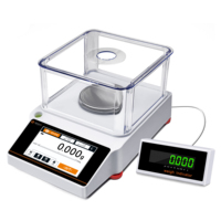 Balance de laboratoire électronique Veidt, capacité 3 kg, précision 0,01 g, en acier inoxydable, avec calibration externe, interface RS232 et affichage LED supplémentaire