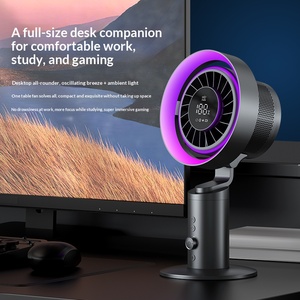 Ventilateur de bureau portable intelligent rechargeable haute qualité, puissant et très demandé pour l'été - Product Image 2