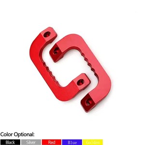 Piezas de modificación de manijas de puerta de aleación de aluminio para Toyota Hiace, kit de actualización en color rojo - Product Image 4