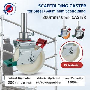 ล้อยางนั่งร้าน8 "สำหรับงานหนักพร้อมเบรกดีไซน์ทันสมัยสำหรับนั่งร้าน - Product Image 3