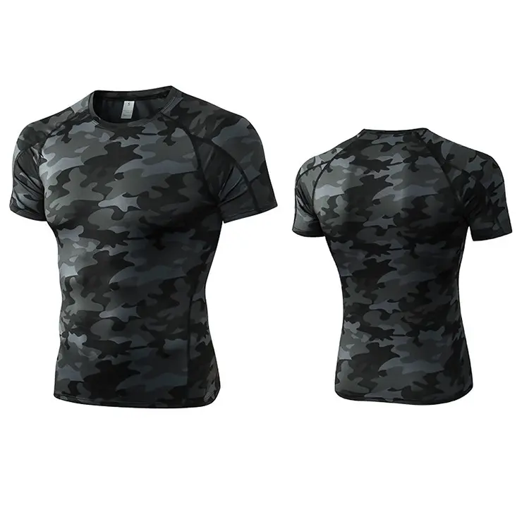 T-shirt avec Logo personnalisé imprimé par Sublimation pour homme, vêtement de Sport, Fitness, mise en forme, vente en gros