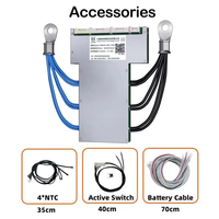 Ant Smart 4-32S Bluetooth Universel 48V/60V/72V LiFePO4 pour Vélos Électriques, Trottinettes, Voitures de Golf, Étanche, Lithium 48V pour Communication TTL