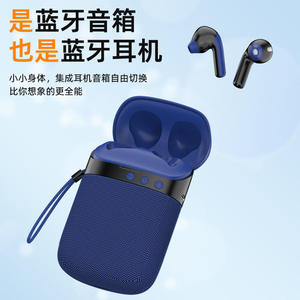 TWS BT Earphone <b>Speaker</b> 2-in-1, Noise Cancelling, Mini Wireless Portable Fabric Design - Product Image 6