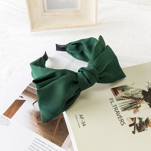 Accesorios coreanos para el cabello Diadema de lazo grande de doble capa simple y de moda con borde ancho - Product Image 6