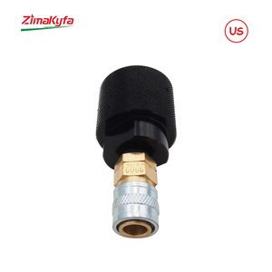 Adaptador de Regulador de Tanque HPA para Paintball, Rosca 0.825-14 NGO G1/2-14 a Acoplador de Desconexión Rápida Airsoft Macho-Hembra - Product Image 3