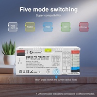 Pengontrol LED GL-C-601P Gledopto ZigBee 3.0 RGBW RGBCCT RGB WWCW Satu Warna, Peredup LED, Bekerja dengan Sakelar Tekan
