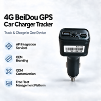Chargeur de voiture 4G avec GPS Tracker, port universel international, alerte SOS en un clic, prise en charge de l'intégration API, OEM et ODM disponibles
