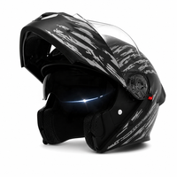 Casque de moto camouflage homologué DOT, modulaire, intégral, en ABS, avec double visière, pour une sécurité accrue lors de la conduite