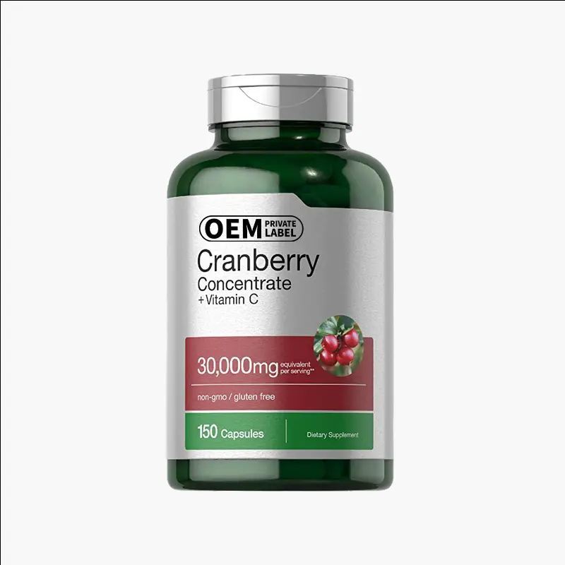 Cranberry Concentrate + Vitamin C 30000 mg with High Potency C Non-GMO and Gluten Free Pills Supplement OEM