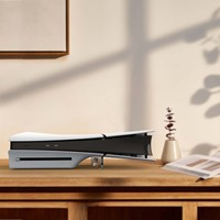 Base de support acrylique transparente horizontale pour console mince PS5 nouveaux accessoires de jeu avec support de stockage