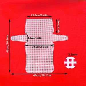 Panneaux en maille plastique faits main style Hyun A pour projets de crochet et de tricot, sac à motif cerf et fil polaire corail pour loisirs créatifs - Product Image 5