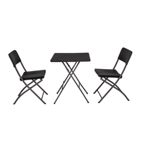 Offre Spéciale : Ensemble Table et Chaises Pliables en Plastique Style Européen Moderne pour Extérieur, Idéal pour Parcs et Villas