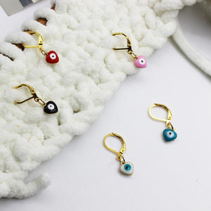 Ojo del diablo en forma de corazón, 5 uds., accesorios de herramientas de bricolaje de Metal, marcadores de punto de bloqueo de ganchillo, botones marcadores de aguja de punto - Product Image 5