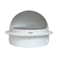 Grille d'aération murale extérieure en acier inoxydable 304 épaissi, blanc, coupe-vent, pour hotte de cuisine et extracteur de salle de bain