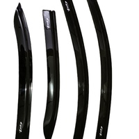 Accessoires extérieurs pour voiture KQD, déflecteur de vitre hautement poli, pare-pluie, pare-soleil, Mitsubishi Mirage G4 2017-2018 PC/PMMA