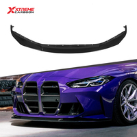 XTREME Spoiler avant en fibre de carbone sèche, séparateur de pare-chocs avant, kit carrosserie pour BMW G80 M3 G82 M4 R44 Style SP1