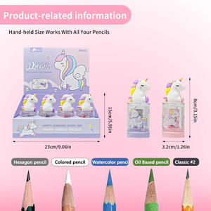 <span class=keywords><strong>Taille</strong></span>-<span class=keywords><strong>crayon</strong></span> <span class=keywords><strong>licorne</strong></span> scintillant: amusant pour l'école et la maison - Product Image 2