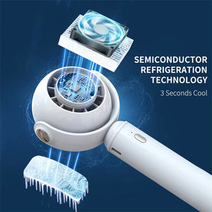 2024 más Popular 2000mAh Usb Mini soporte de escritorio refrigeración por <span class=keywords><strong>aire</strong></span> portátil recargable compresa fría ventilador de mano - Product Image 6