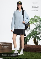 Blouson Bomber Unisexe à Col Baseball Personnalisable Coupe-Vent Imperméable Respirant pour Randonnée Travail Décontracté Veste Zippée Vente en Gros
