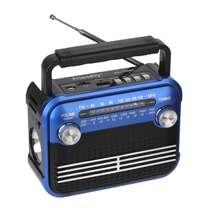 Di động có thể sạc lại đài phát thanh với USB TF phát lại FM/AM/SW 3 ban nhạc cho đèn pin & <span class=keywords><strong>Torch</strong></span> ánh sáng làm bằng nhựa - Product Image 1