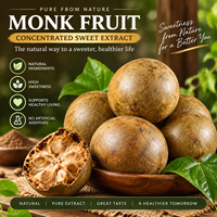Mogroside V 20% & 50% Qualité Alimentaire Édulcorant de Fruit du Moine Alternative au Sucre Extrait de Fruit du Moine en Poudre