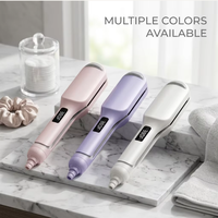 Penjualan Terlaris 14 Temp Curler Iron, Pelurus Rambut Aluminium Ion Negatif, Layar Digital Mati Otomatis 30 Menit untuk Rumah Tangga