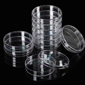 Boîtes de Pétri en plastique jetables de laboratoire 60/70/90 mm, boîte de Pétri en plastique de 90 mm pour culture cellulaire - Product Image 1
