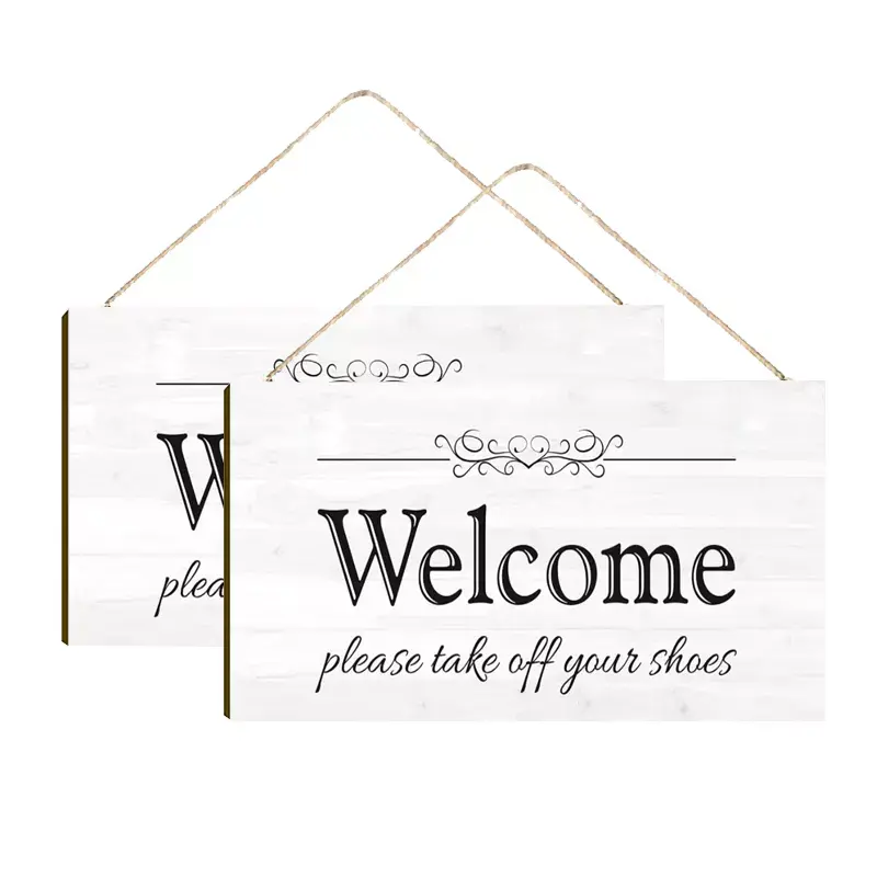 Carteles DE BODA personalizados, carteles colgantes de madera en blanco, decoración del hogar para bienvenida, bendición, decoración de la puerta del hogar