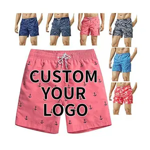 Pantaloncini da bagno personalizzati stampati a sublimazione per ragazzi costume da bagno pantaloncini da spiaggia per gli uomini